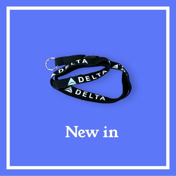 Delta Air Lines Official Black Lanyard Strap For ID & Keys New - Picture 16 of 16